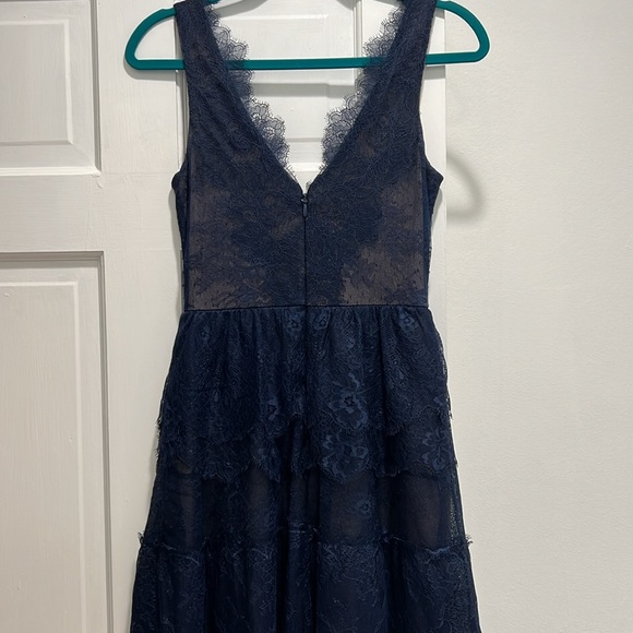 Frilly Navy Blue Dress From BCBG MAXAZRAI - Picture 3 of 4